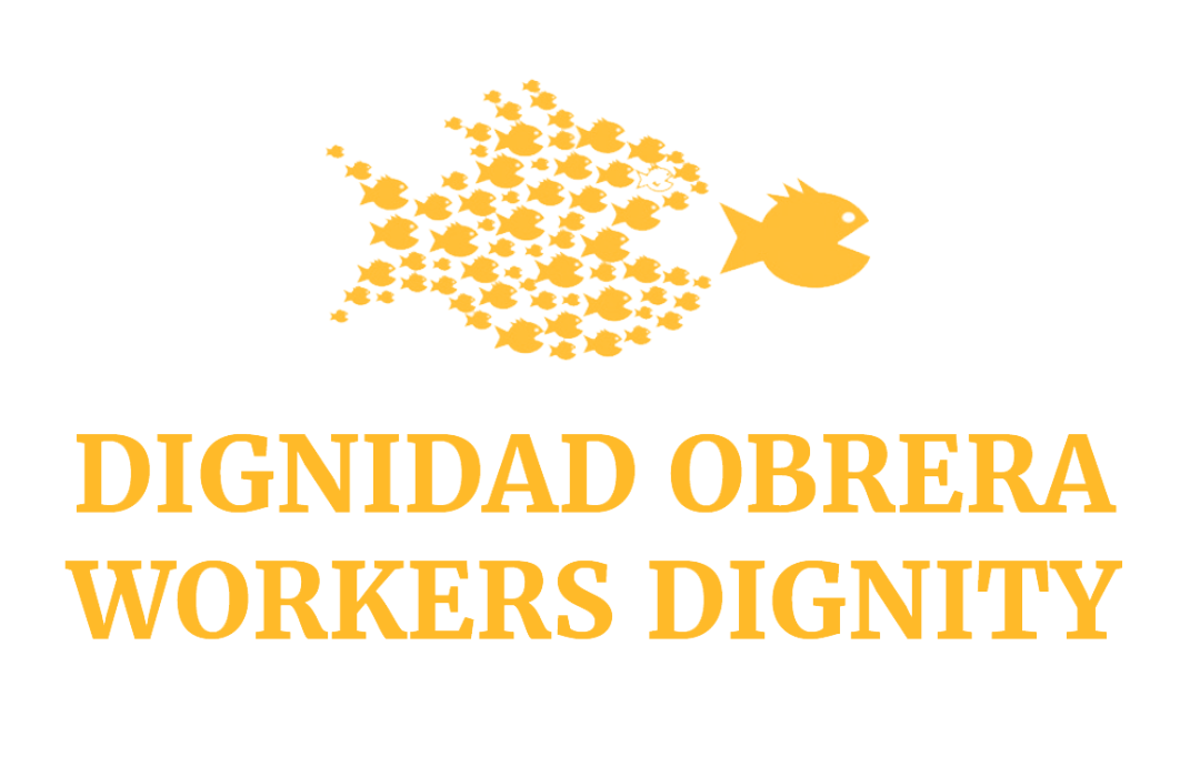 WORKERS DIGNITY LOGO with translation in Spanish